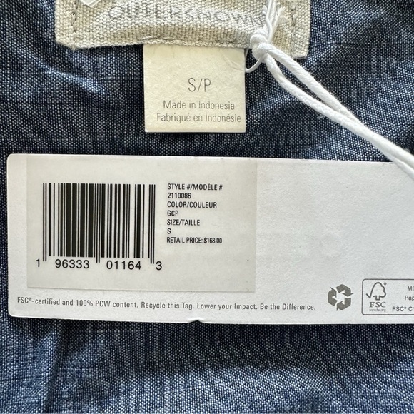 Outerknown Blanket Shirt Dress White Black Pink Plaid Long Sleeve Size Small NWT - Picture 12 of 14